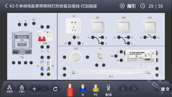 电工接线模拟器app