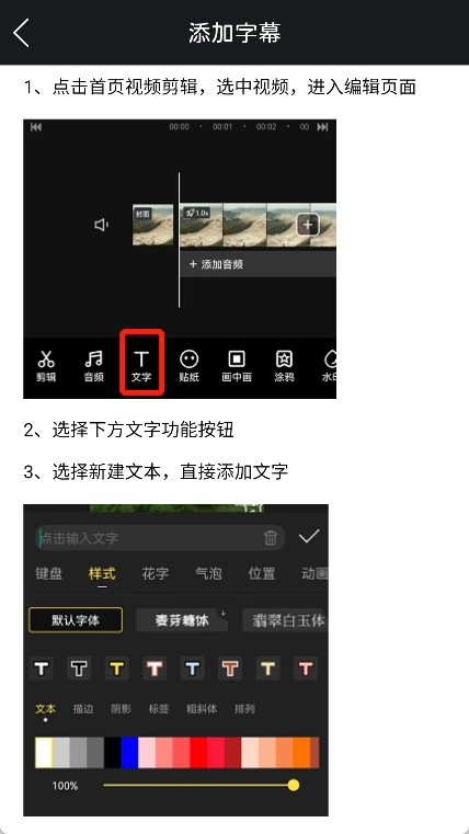 VUE视频剪辑app