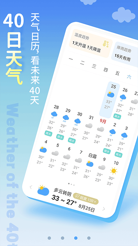 清新天气预报app截图3