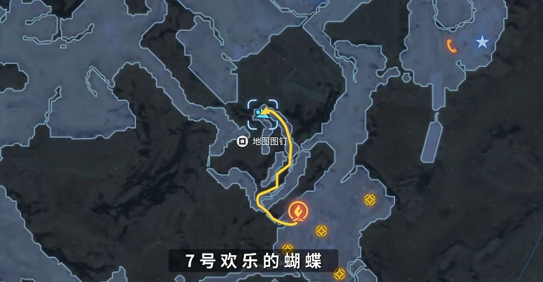 剑星蝴蝶拍照位置在哪?