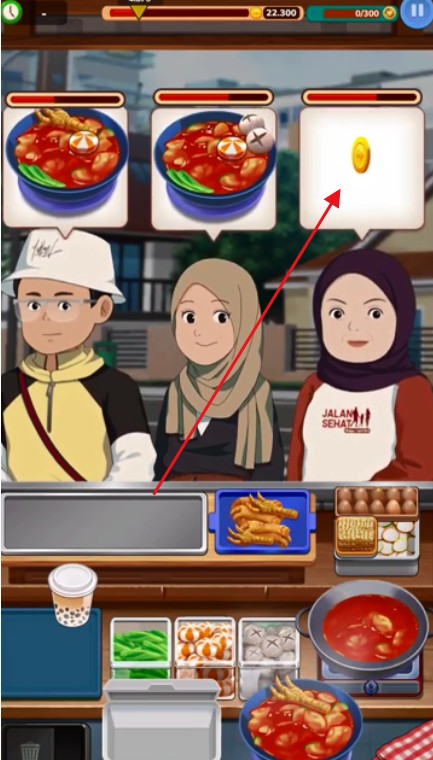 印尼肉汁面摊
